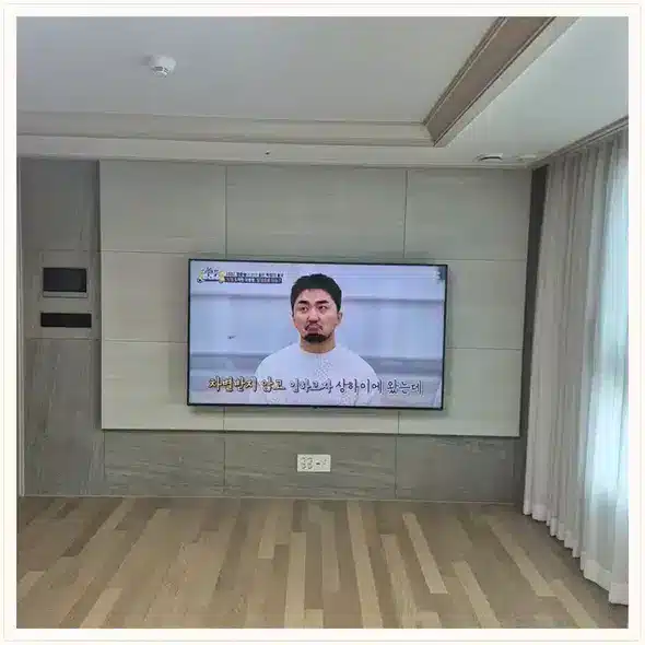 벽걸이TV 설치 참고 이미지 15-25 두 번째 사진